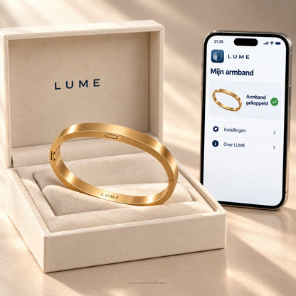 LUME Gold | Goudkleurige veiligheidsarmband (concept) - Lume 