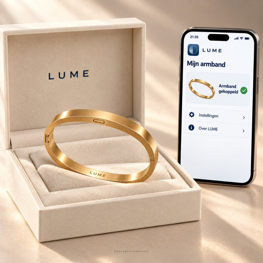 LUME Gold | Goudkleurige veiligheidsarmband (concept) - Lume 